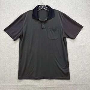 Paul Smith Polo Shirt Mens XXL‎ Medium* Black Stripe London Golf Performance